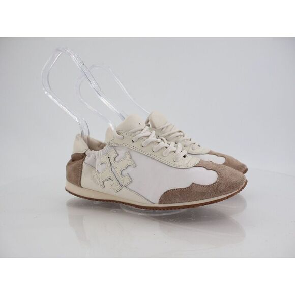 Tory Burch White and Tan Athletic Shoes - Picture 2 of 16
